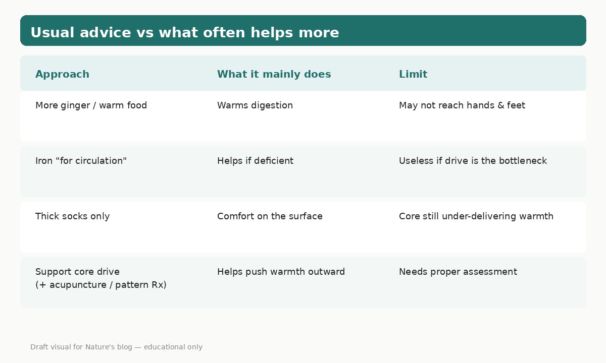 Usual advice vs what often helps more